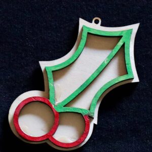 Christmas Holly Ornament