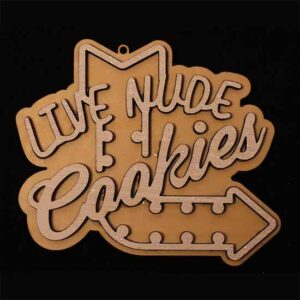 Live Nude Cookies Neon Sign Ornament