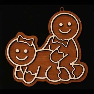 A gingerbread couple having sex doggy style